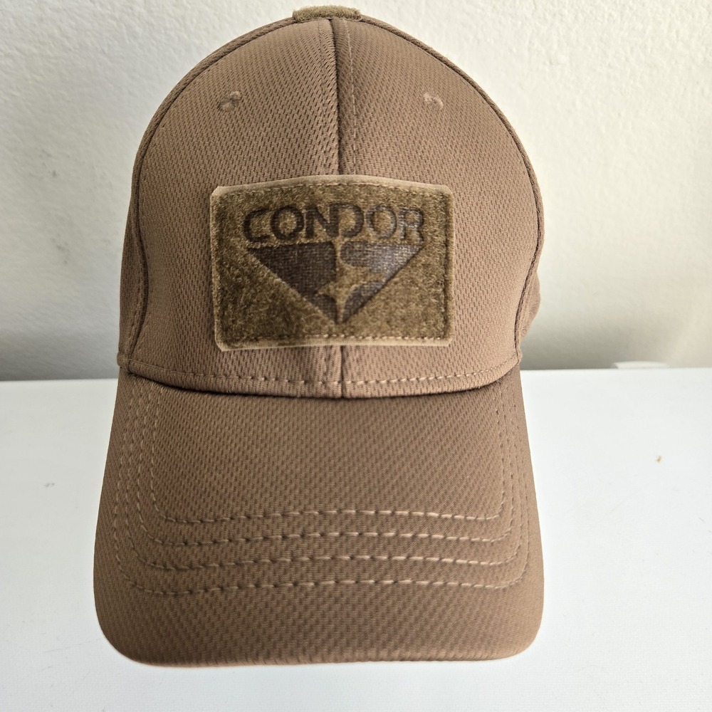 Condor Hook & Loop Logo Patch‎ Brown Tactical Hat L/XL Outdoor Utility Hiking